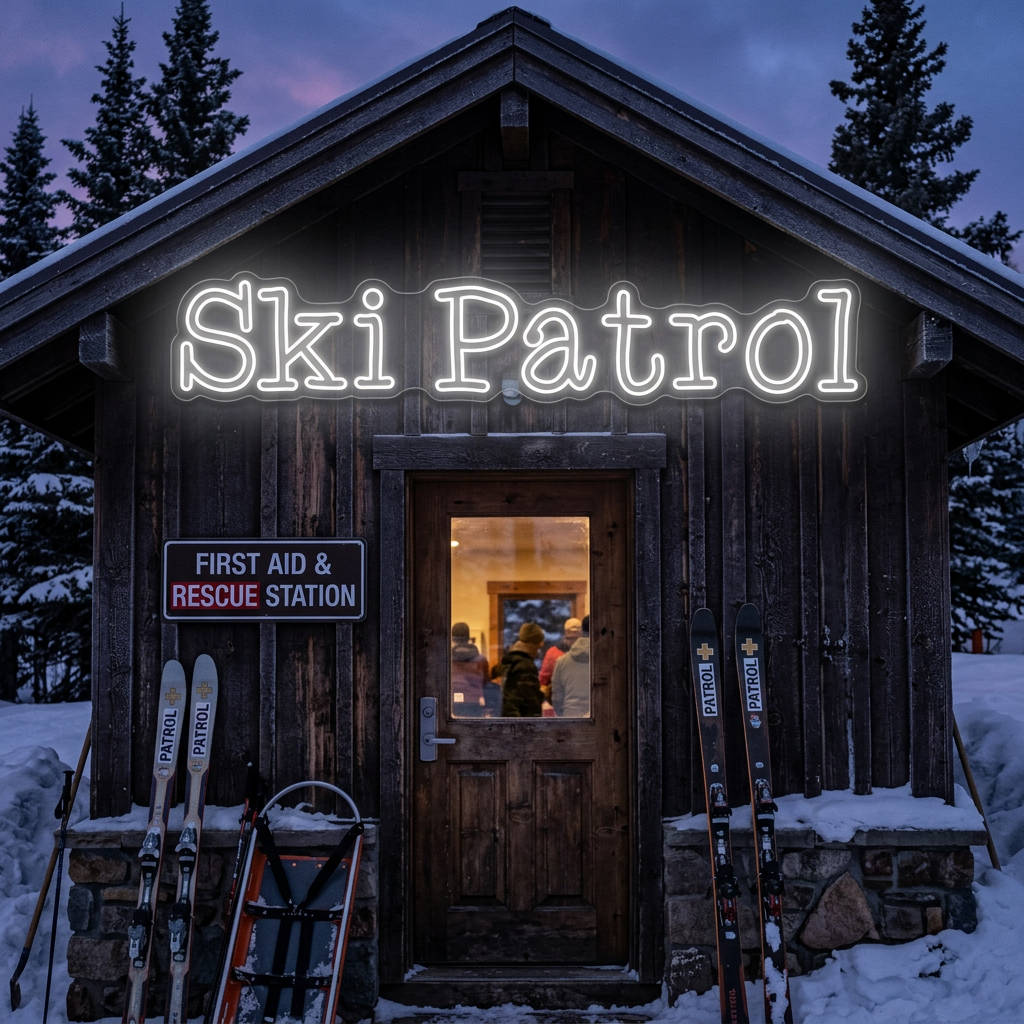 Custom Neon: Ski Patrol