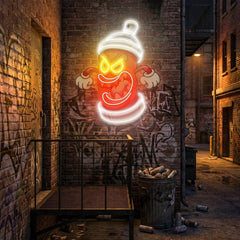 Angry Fire Hydrant Artwork Led Neon Sign Light