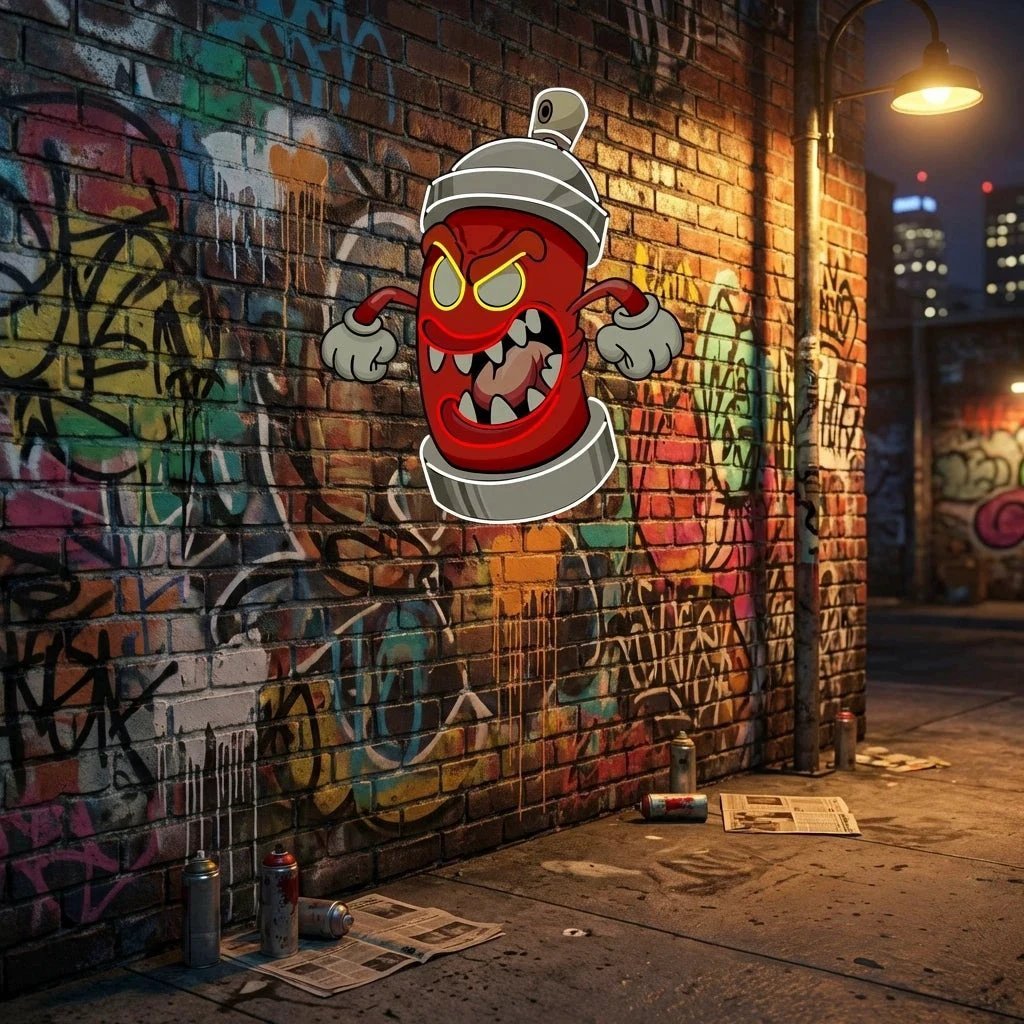 Angry Fire Hydrant Artwork Led Neon Sign Light