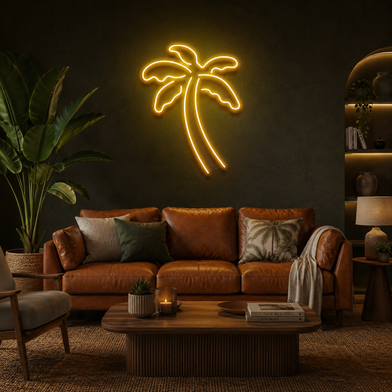Palm Tree Led Neon Sign Light