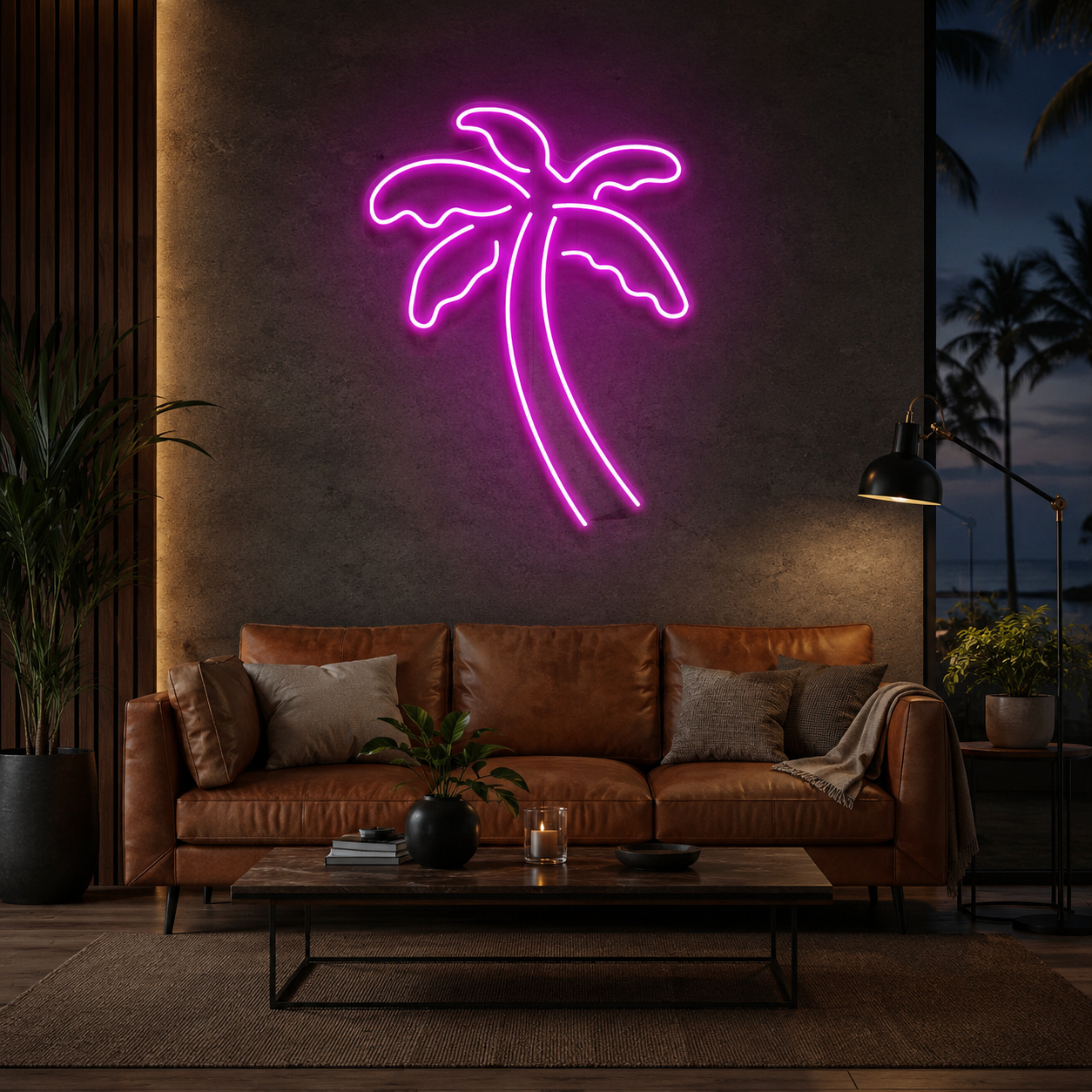 Palm Tree Led Neon Sign Light