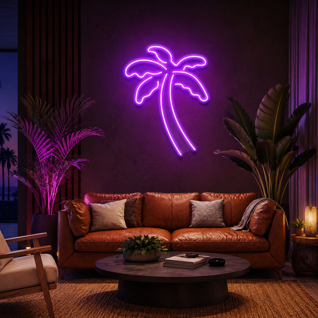 Palm Tree Led Neon Sign Light