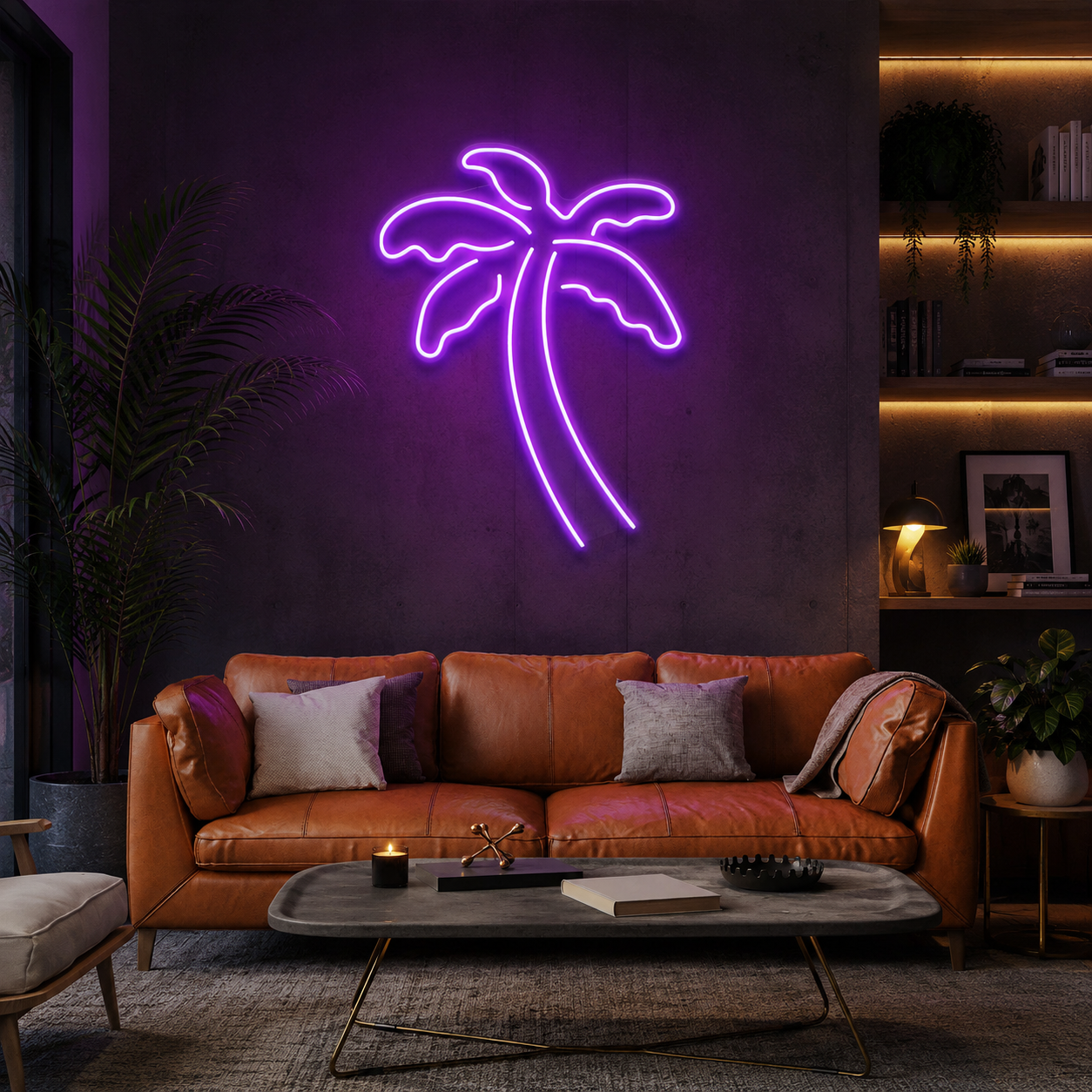 Palm Tree Led Neon Sign Light
