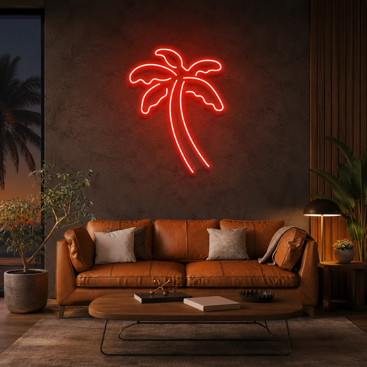 Palm Tree Led Neon Sign Light