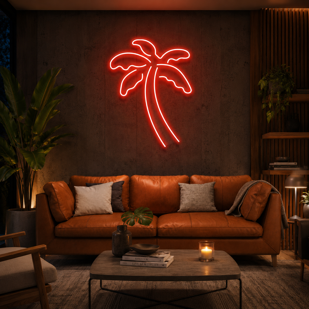 Palm Tree Led Neon Sign Light