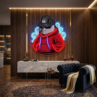 Panda Hoodie LED Neon Sign Light Pop Art