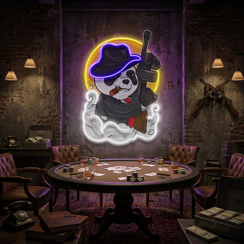 Panda Mafia LED Neon Sign Light Pop Art
