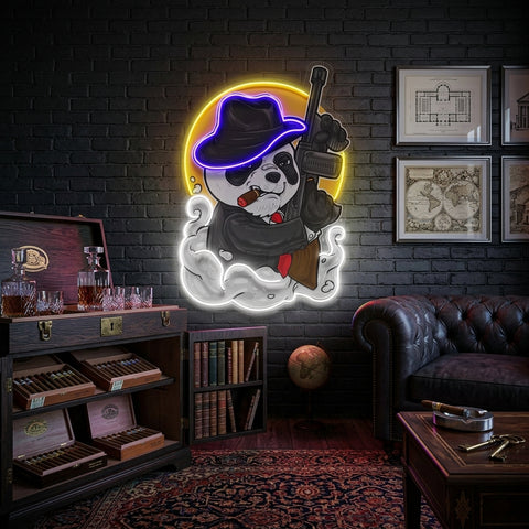 Panda Mafia LED Neon Sign Light Pop Art