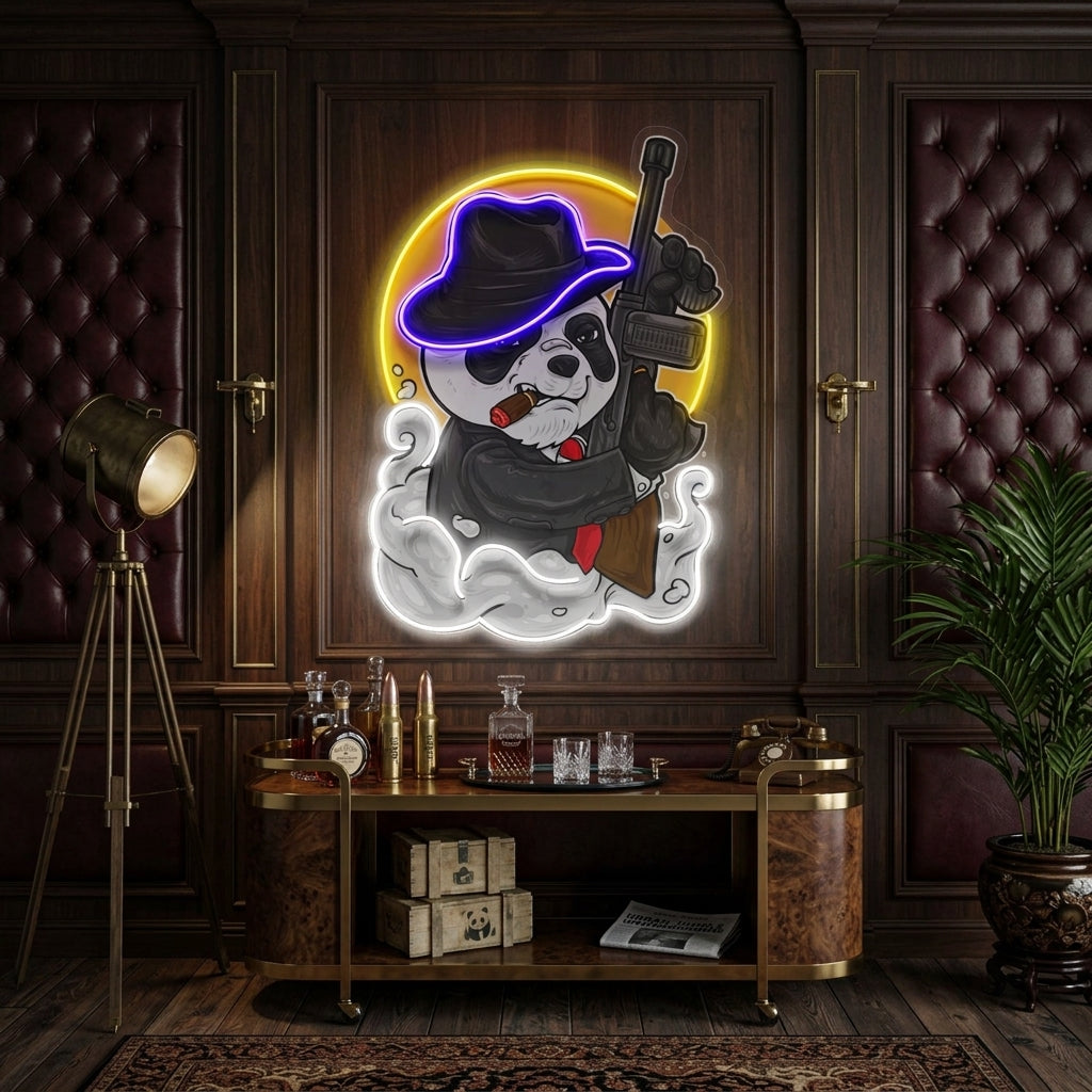 Panda Mafia LED Neon Sign Light Pop Art