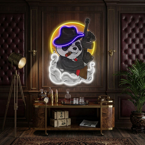 Panda Mafia LED Neon Sign Light Pop Art