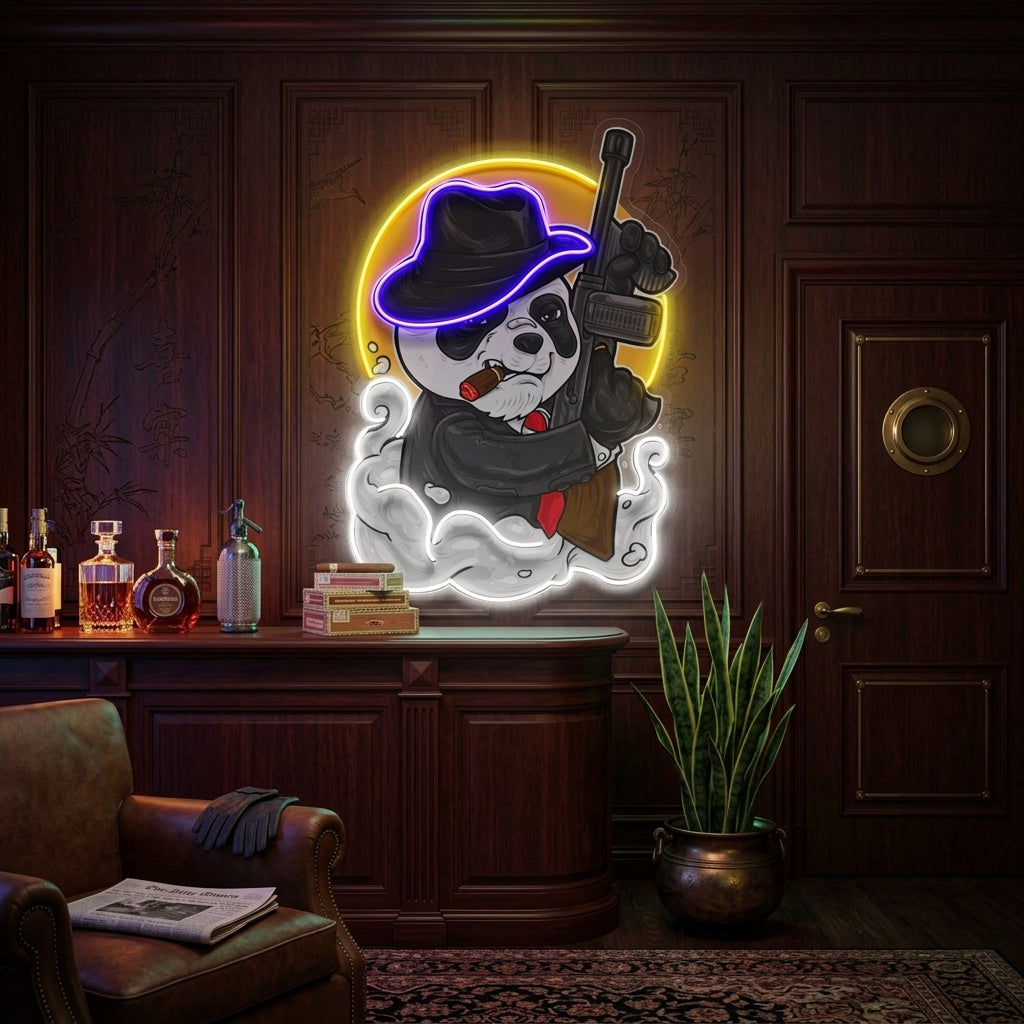 Panda Mafia LED Neon Sign Light Pop Art
