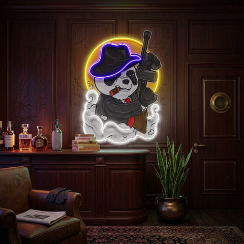 Panda Mafia LED Neon Sign Light Pop Art