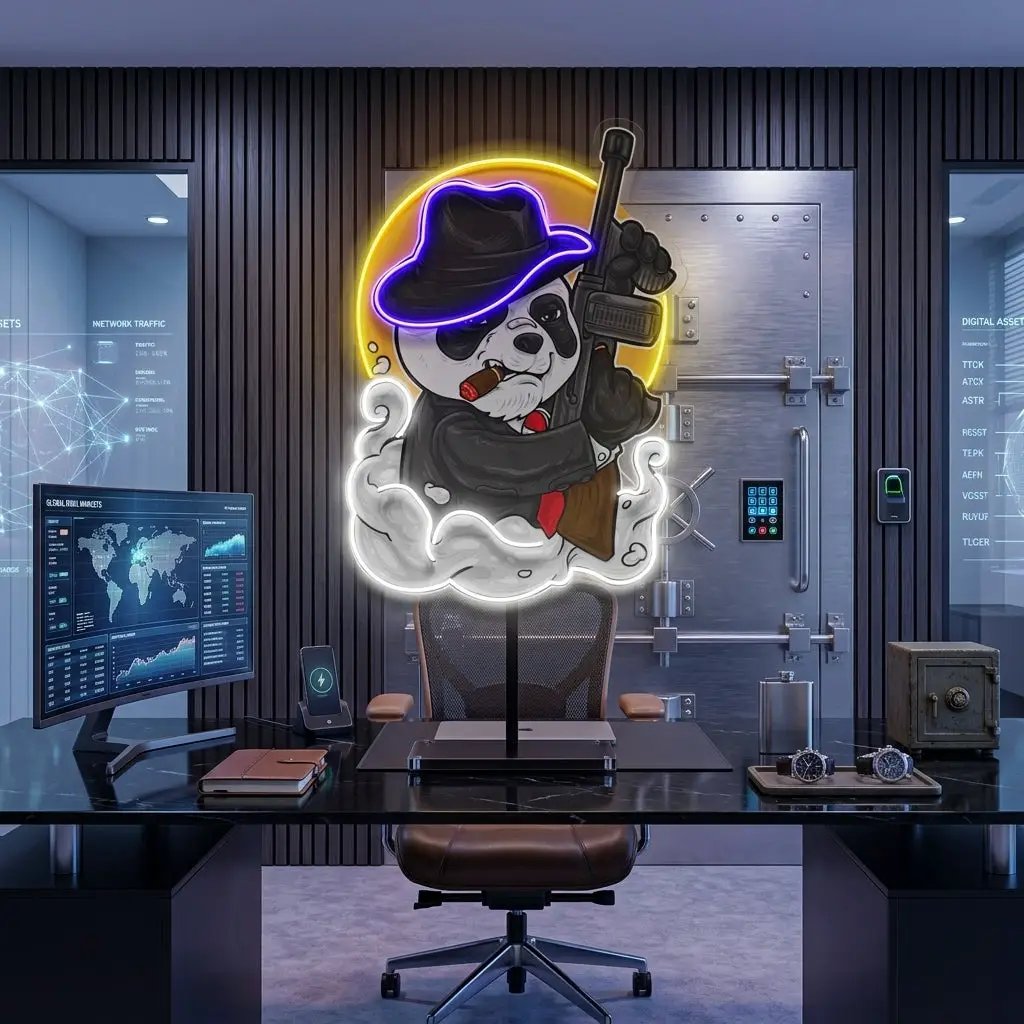 Panda Mafia LED Neon Sign Light Pop Art