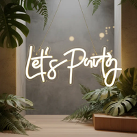 Let's Party Neon Sign for Event Party Decor