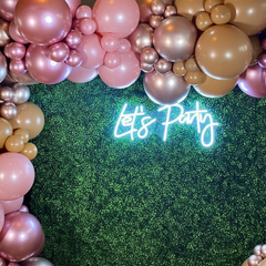 Let's Party Neon Sign for Event Party Decor