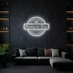 Personalized Bar Cocktail Beer Signs LED Neon Lights for Men Gifts