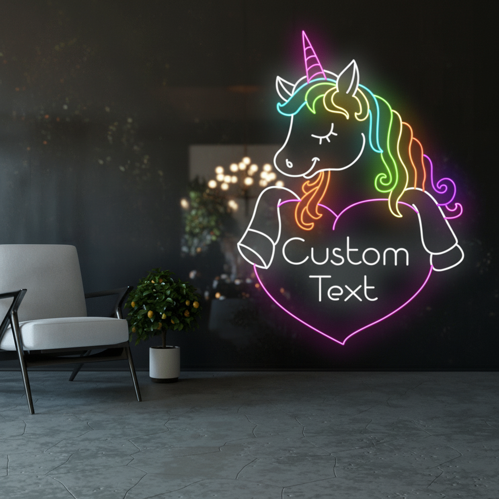 Personalized Unicorn LED Neon Sign Wall&Party Decor