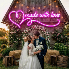Made With Love Wedding Led Neon Sign Light