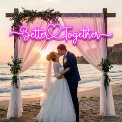 Better Together 3 Wedding Led Neon Sign Light