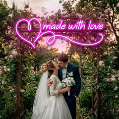 Made With Love Wedding Led Neon Sign Light