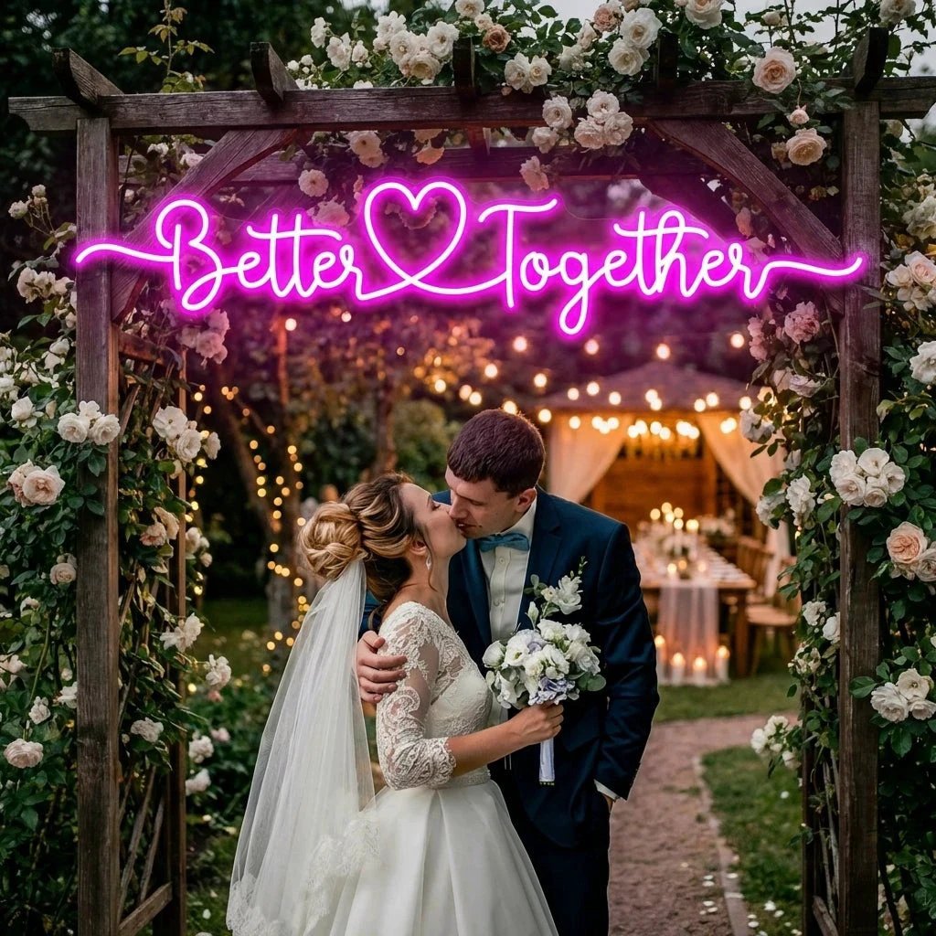 Better Together 3 Wedding Led Neon Sign Light