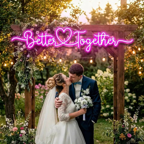 Better Together 3 Wedding Led Neon Sign Light