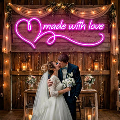 Made With Love Wedding Led Neon Sign Light