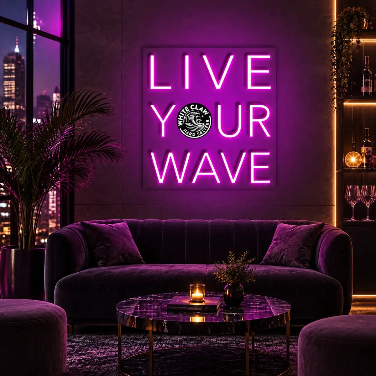 Live your wave Neon Sign