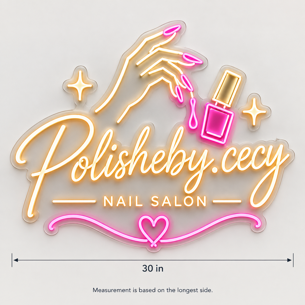 Polisheby.Cecy Custom LED Neon Sign – CustomNeonStudio