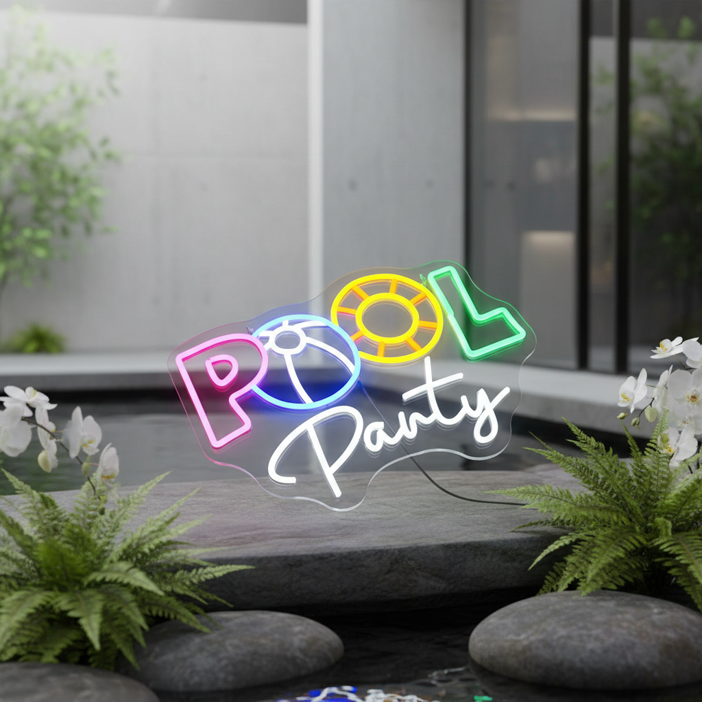 Pool Party Neon Sign