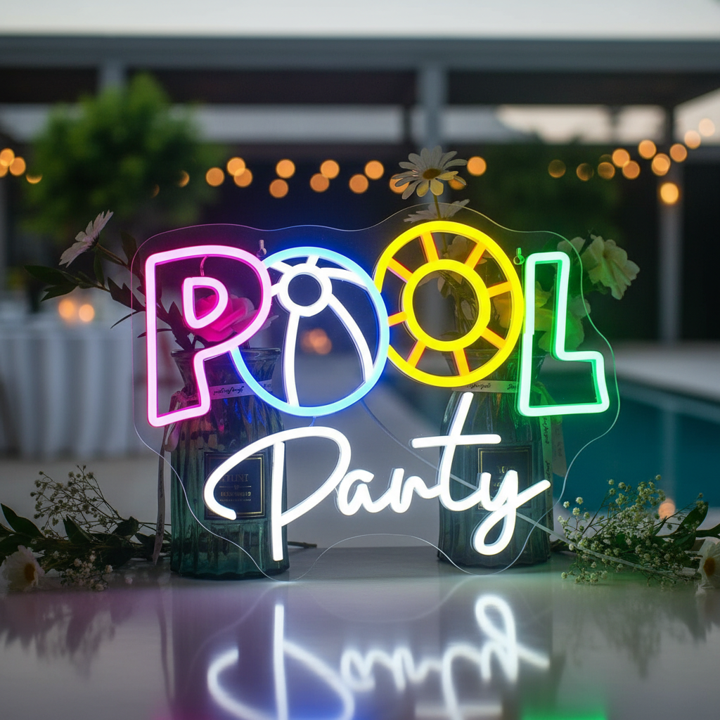 Pool Party Neon Sign