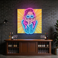 Woman Retro LED Neon Sign Light Pop Art