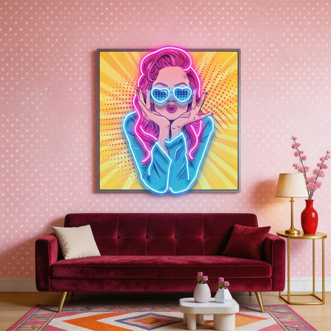 Woman Retro LED Neon Sign Light Pop Art