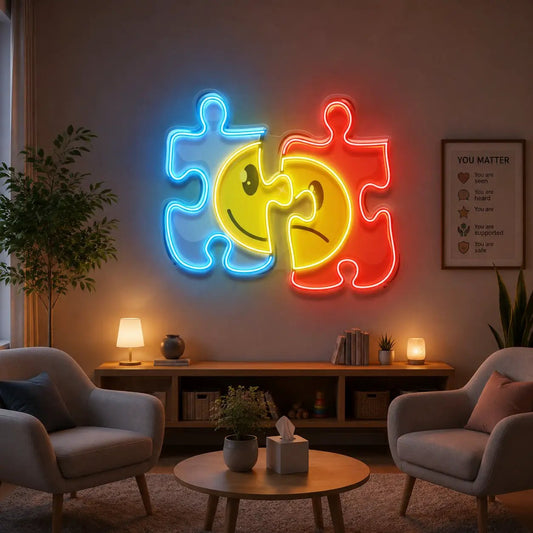 Puzzle LED Neon Sign Light Pop Art