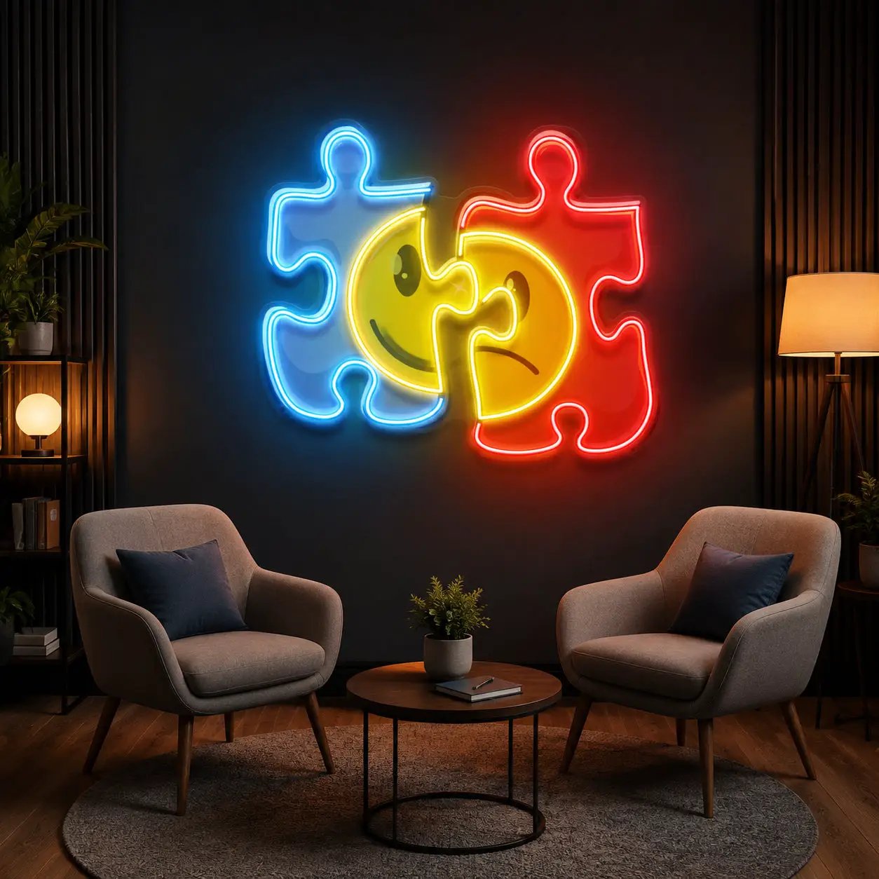 Puzzle LED Neon Sign Light Pop Art