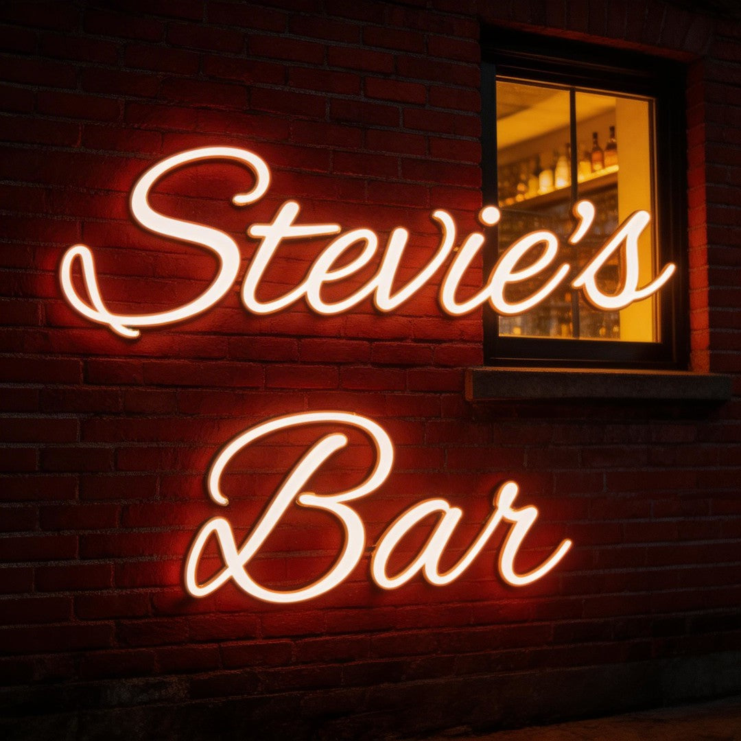 Custom Neon: Stevie's Bar