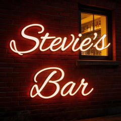 Custom Neon: Stevie's Bar