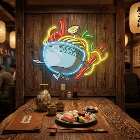 Ramen Bowl LED Neon Sign Light Pop Art