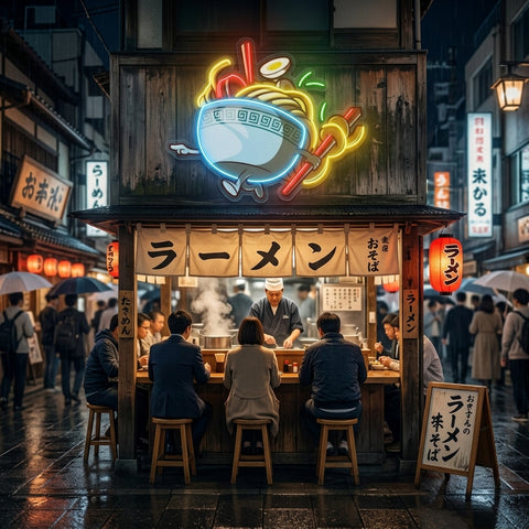 Ramen Bowl LED Neon Sign Light Pop Art