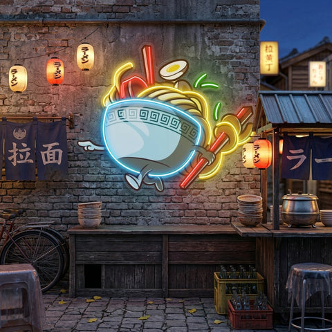 Ramen Bowl LED Neon Sign Light Pop Art