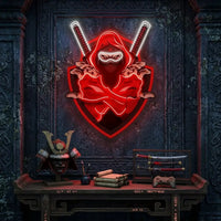 Red Ninja LED Neon Sign Light Pop Art