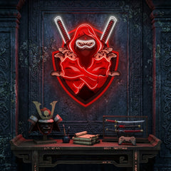 Red Ninja LED Neon Sign Light Pop Art