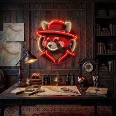 Red Racoon LED Neon Sign Light Pop Art