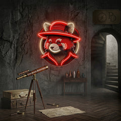 Red Racoon LED Neon Sign Light Pop Art