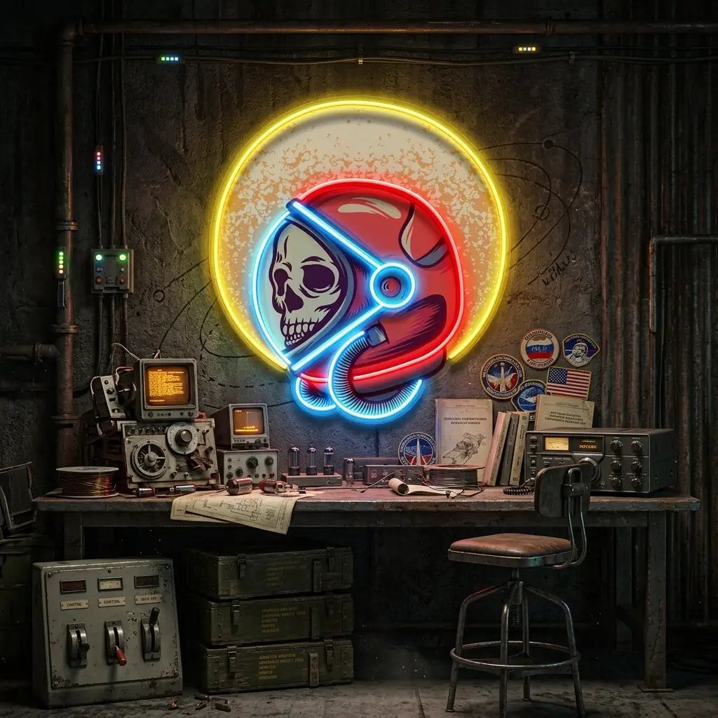 Retro Astronaut LED Neon Sign Light Pop Art