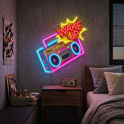 Retro Radio LED Neon Sign Light Pop Art