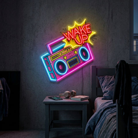 Retro Radio LED Neon Sign Light Pop Art