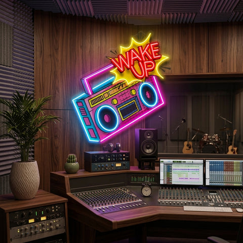 Retro Radio LED Neon Sign Light Pop Art