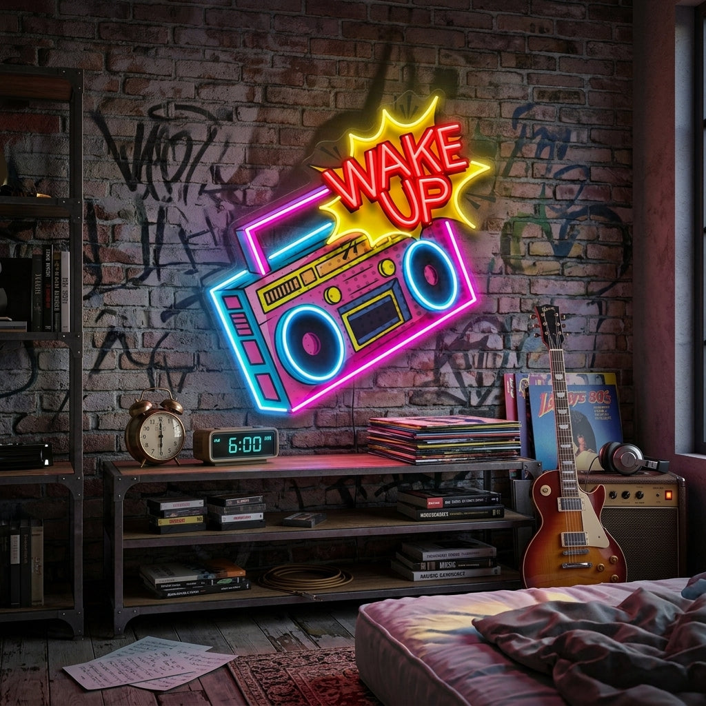 Retro Radio LED Neon Sign Light Pop Art