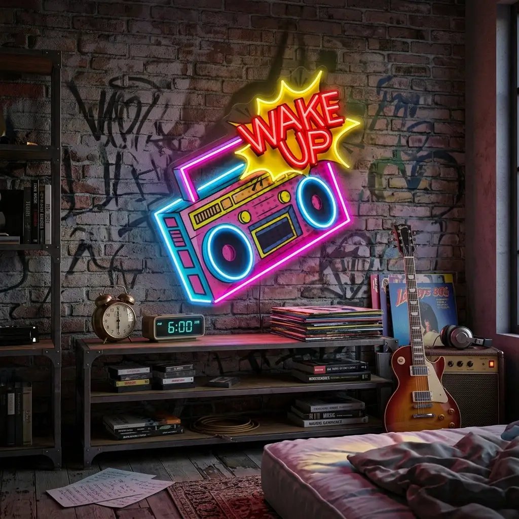 Retro Radio LED Neon Sign Light Pop Art